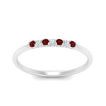 Load image into Gallery viewer, round-diamond-stacking-wedding-band-with-ruby-in-white-gold-FD122844B2GRUDRANGLE3-NL-WG.jpg
