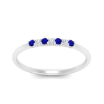 Load image into Gallery viewer, round-diamond-stacking-wedding-band-with-sapphire-in-white-gold-FD122844B2GSABLANGLE3-NL-WG.jpg
