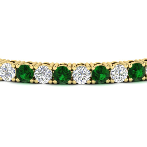 round-diamond-tennis-bracelet-with-emerald-7-carat-in-yellow-gold-fdbrc8635rogemgrangle2-7.00 ct-nl-yg