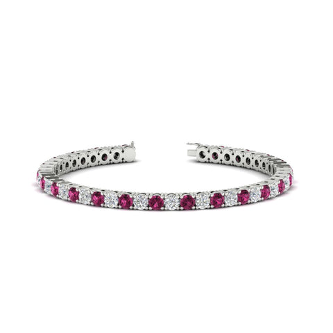 round-diamond-tennis-bracelet-with-pink-sapphire-7-carat-in-white-gold-fdbrc8635rogsadrpiangle2-7.00 ct-nl-wg