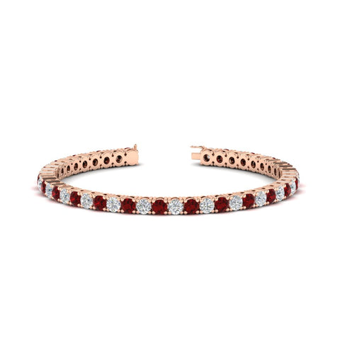 round-diamond-tennis-bracelet-with-ruby-7-carat-in-rose-gold-fdbrc8635rogrudrangle2-7.00 ct-nl-rg