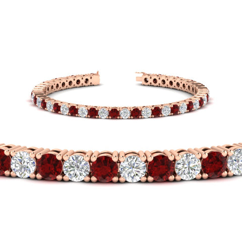 round-diamond-tennis-bracelet-with-ruby-7-carat-in-rose-gold-fdbrc8635rogrudrangle2-7.00 ct-nl-rg