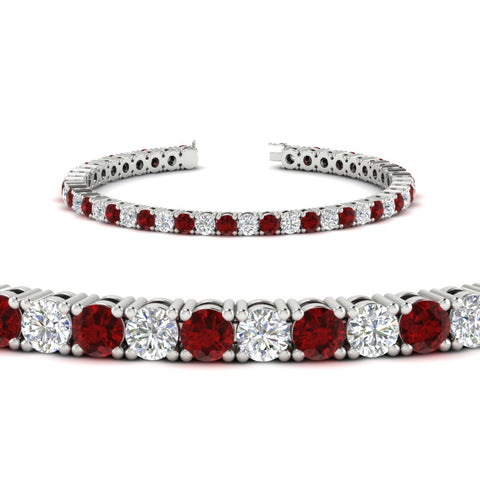 round-diamond-tennis-bracelet-with-ruby-7-carat-in-white-gold-fdbrc8635rogrudrangle2-7.00 ct-nl-wg