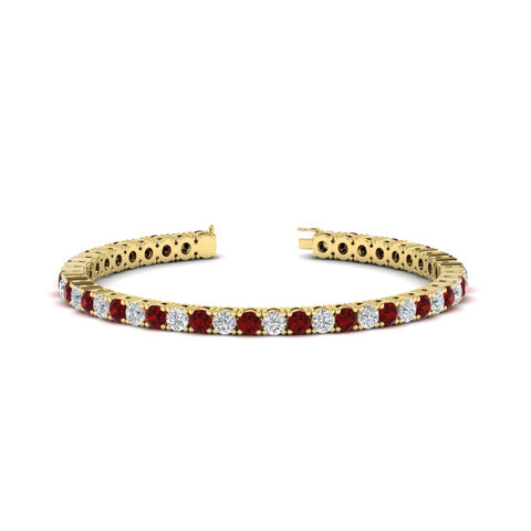 round-diamond-tennis-bracelet-with-ruby-7-carat-in-yellow-gold-fdbrc8635rogrudrangle2-7.00 ct-nl-yg