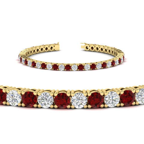 round-diamond-tennis-bracelet-with-ruby-7-carat-in-yellow-gold-fdbrc8635rogrudrangle2-7.00 ct-nl-yg