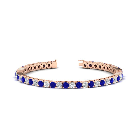 round-diamond-tennis-bracelet-with-sapphire-7-carat-in-rose-gold-fdbrc8635rogsablangle2-7.00 ct-nl-rg