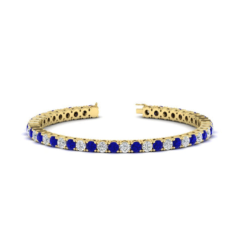 round-diamond-tennis-bracelet-with-sapphire-7-carat-in-yellow-gold-fdbrc8635rogsablangle2-7.00 ct-nl-yg