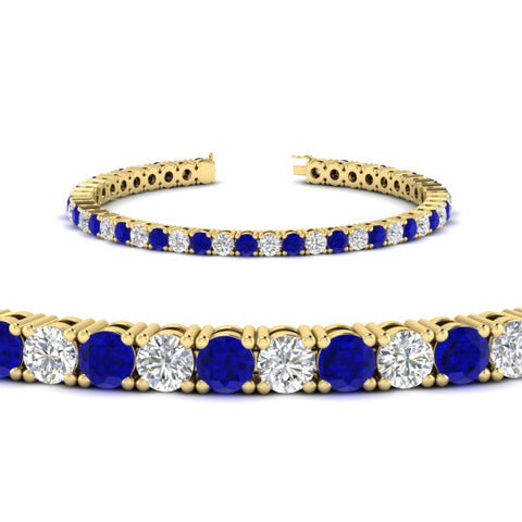 round-diamond-tennis-bracelet-with-sapphire-7-carat-in-yellow-gold-fdbrc8635rogsablangle2-7.00 ct-nl-yg