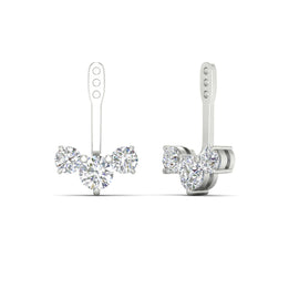 Round Diamond Tree Earring Jackets