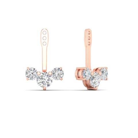 Round Diamond Tree Earring Jackets