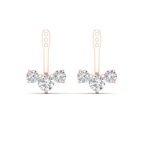 Round Diamond Tree Earring Jackets