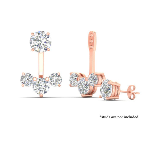 Round Diamond Tree Earring Jackets