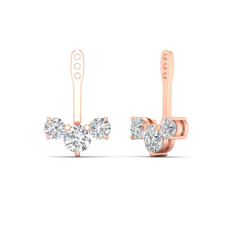 Round Diamond Tree Earring Jackets
