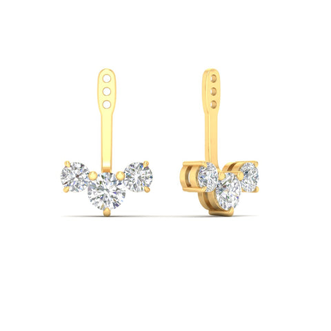 Round Diamond Tree Earring Jackets