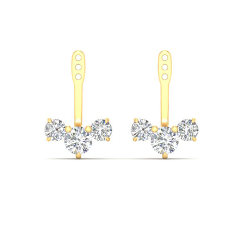 Round Diamond Tree Earring Jackets