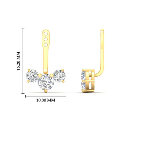 Round Diamond Tree Earring Jackets