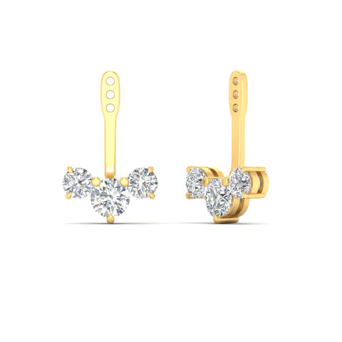 Round Diamond Tree Earring Jackets