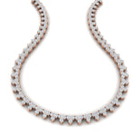 Load image into Gallery viewer, round-diamond-triangle-graduated-chocker-necklace-in-FDNK11335-(0.10CT)-NL-RG