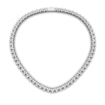 Load image into Gallery viewer, round-diamond-triangle-graduated-chocker-necklace-in-FDNK11335-(0.10CT)-NL-WG