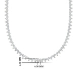 Load image into Gallery viewer, round-diamond-triangle-graduated-chocker-necklace-in-FDNK11335-(0.10CT)-NL-WG