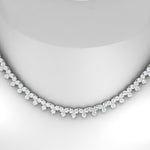 Load image into Gallery viewer, round-diamond-triangle-graduated-chocker-necklace-in-FDNK11335-(0.10CT)-NL-WG