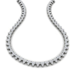 Load image into Gallery viewer, round-diamond-triangle-graduated-chocker-necklace-in-FDNK11335-(0.10CT)-NL-WG