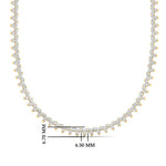 Load image into Gallery viewer, round-diamond-triangle-graduated-chocker-necklace-in-FDNK11335-(0.10CT)-NL-YG