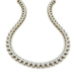 Load image into Gallery viewer, round-diamond-triangle-graduated-chocker-necklace-in-FDNK11335-(0.10CT)-NL-YG