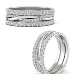 Load image into Gallery viewer, Triple Eternity Stack Ring
