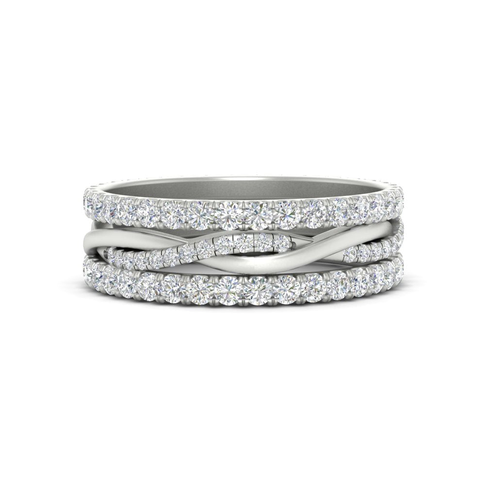 Triple Eternity Stack Ring