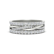 Triple Eternity Stack Ring