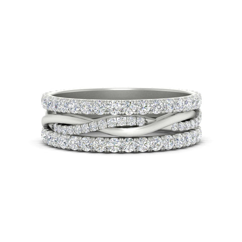 Triple Eternity Stack Ring