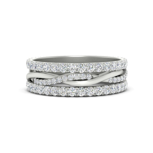 Triple Eternity Stack Ring