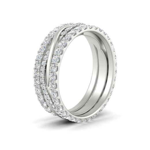 Triple Eternity Stack Ring