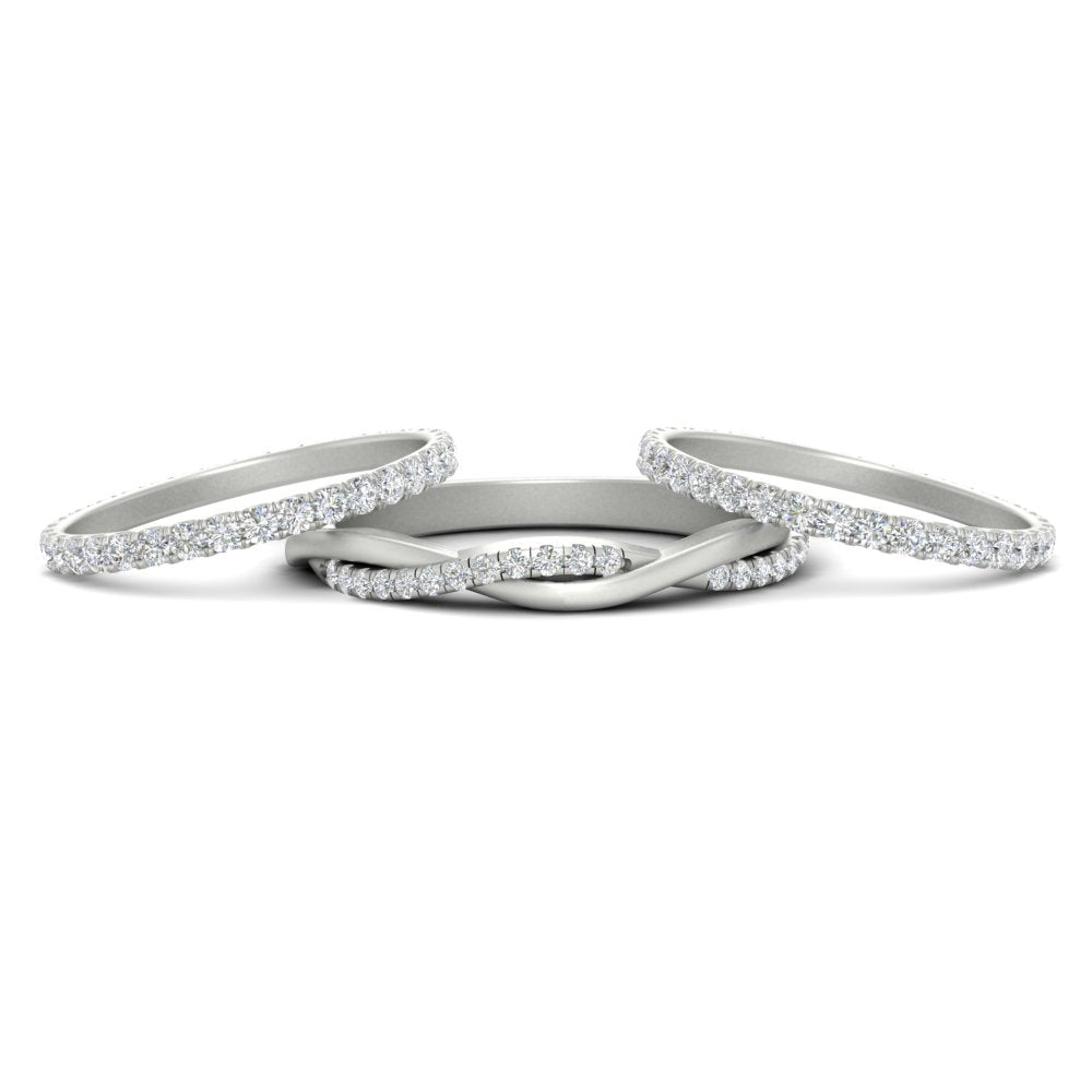 Triple Eternity Stack Ring