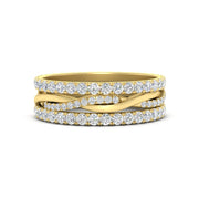 Triple Eternity Stack Ring