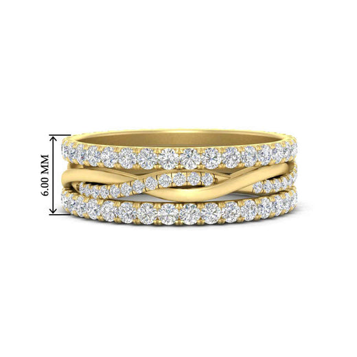 Triple Eternity Stack Ring