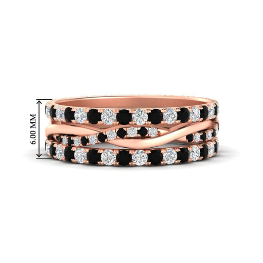 Triple Eternity Stack Ring
