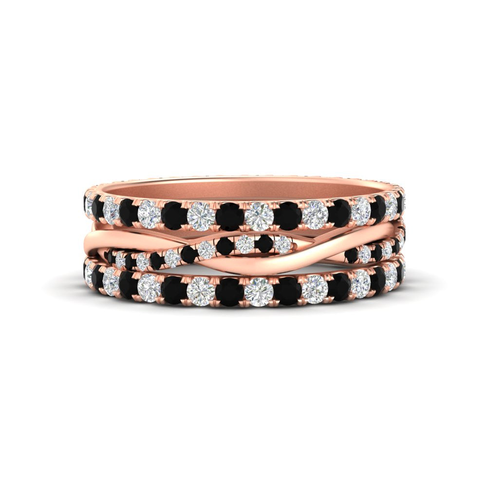 Triple Eternity Stack Ring