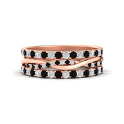 Triple Eternity Stack Ring