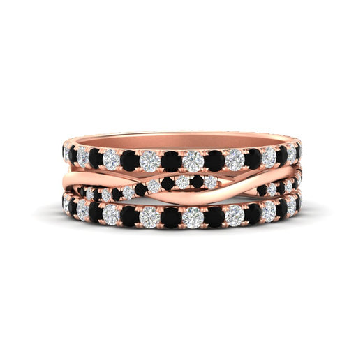Triple Eternity Stack Ring