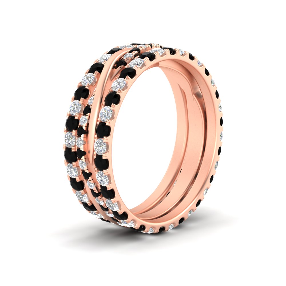 Triple Eternity Stack Ring