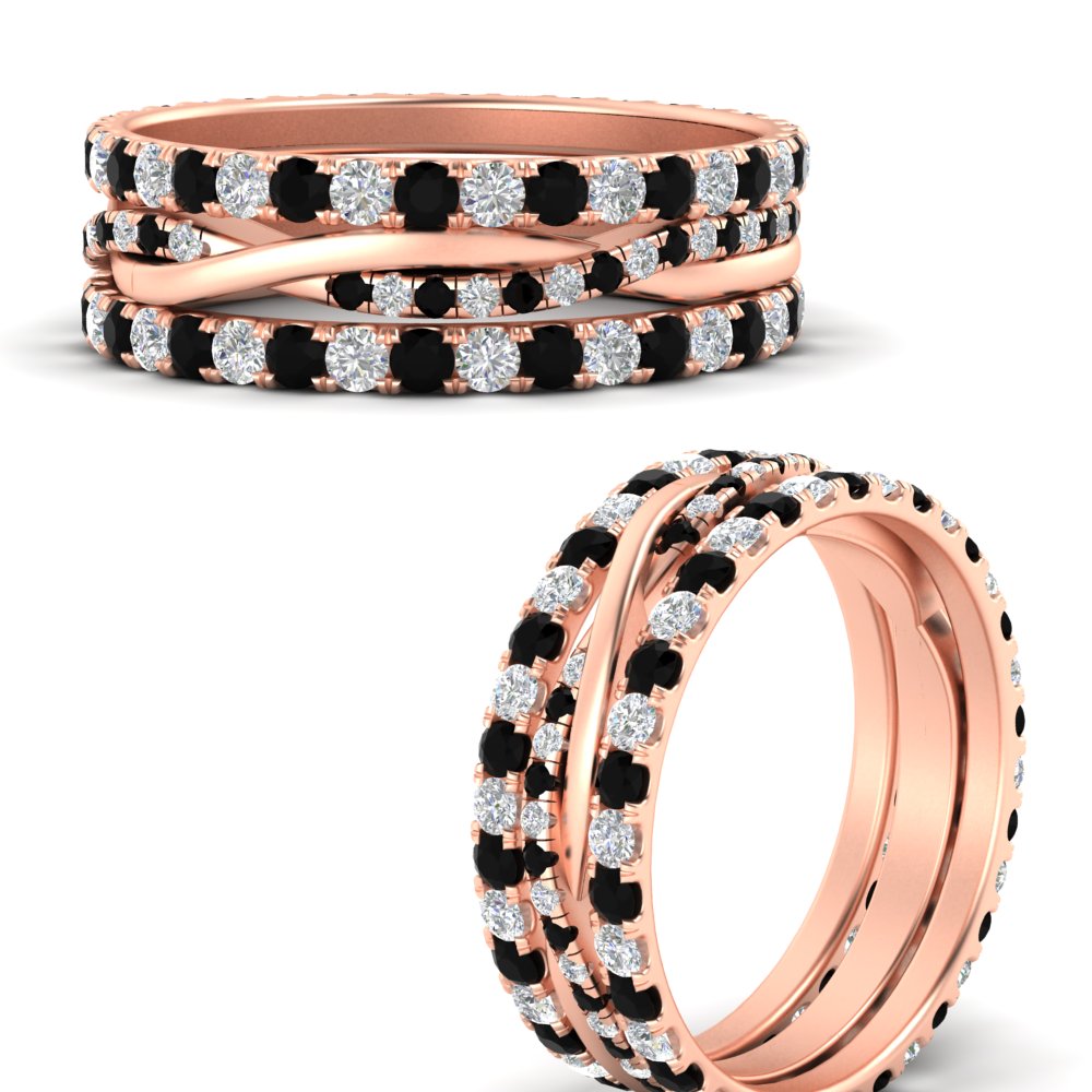 Triple Eternity Stack Ring