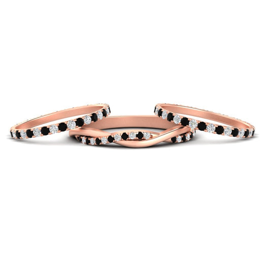 Triple Eternity Stack Ring