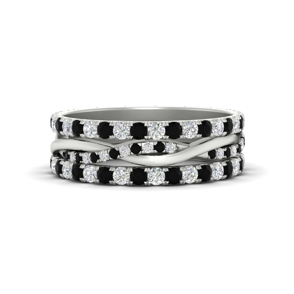 Triple Eternity Stack Ring