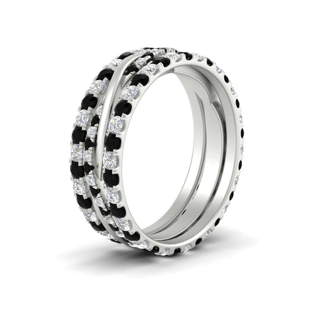 Triple Eternity Stack Ring