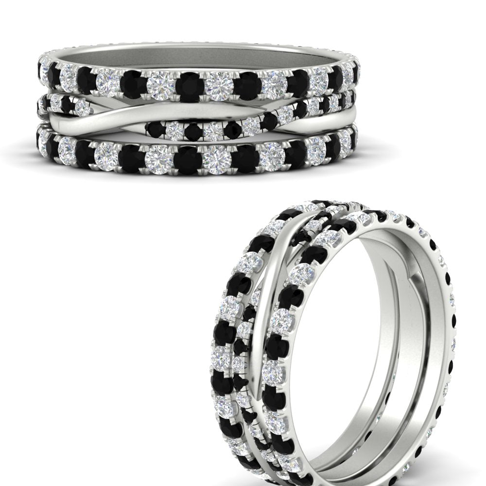 Triple Eternity Stack Ring