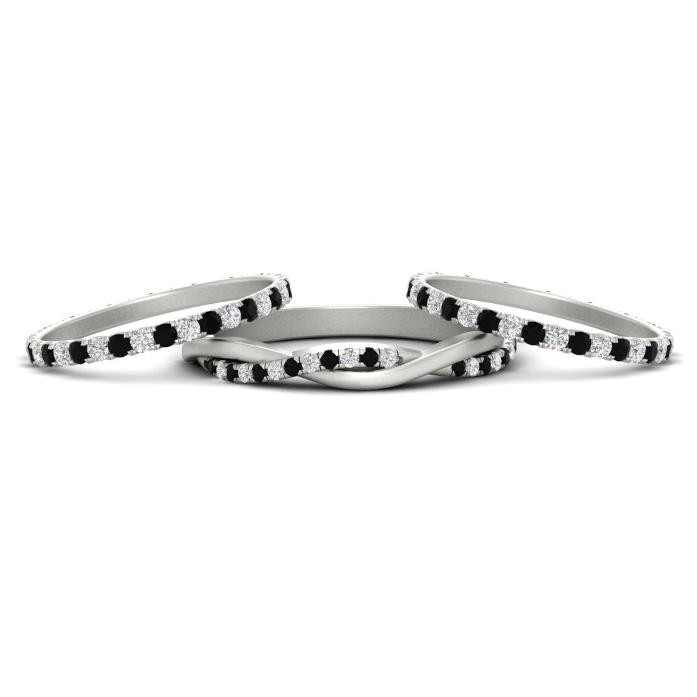 Triple Eternity Stack Ring