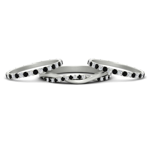Triple Eternity Stack Ring