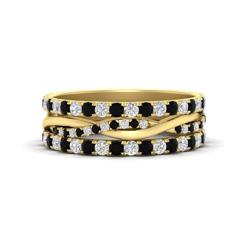 Triple Eternity Stack Ring